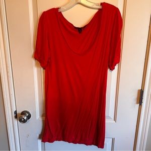 H&M size L BRIGHT RED TUNIC